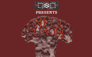 Conflict Europe title screen for Atari ST